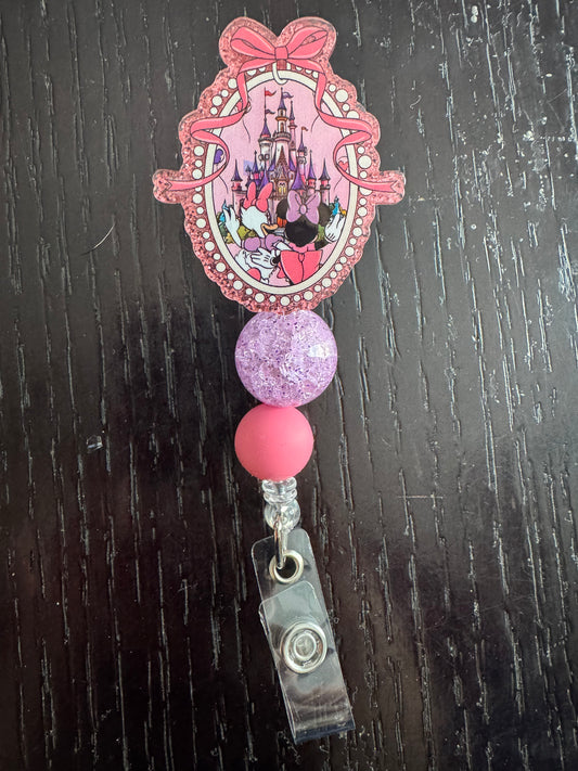 Minnie & Daisy badge reel