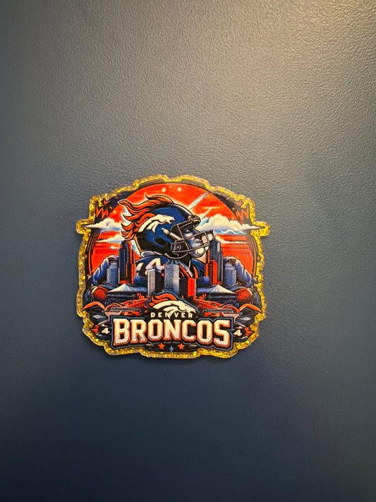 Broncos badge reel