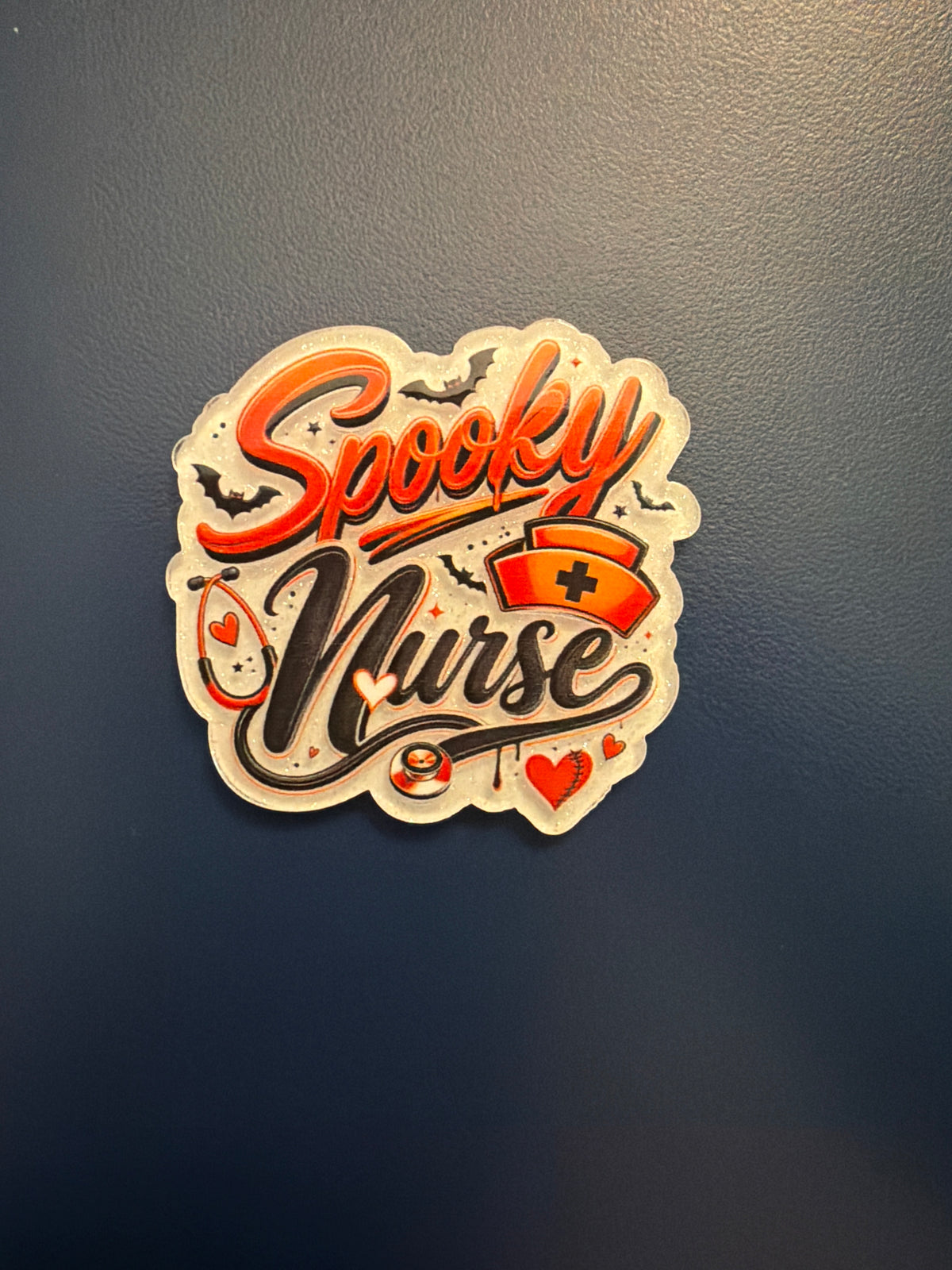 Spooky nurse badge reel