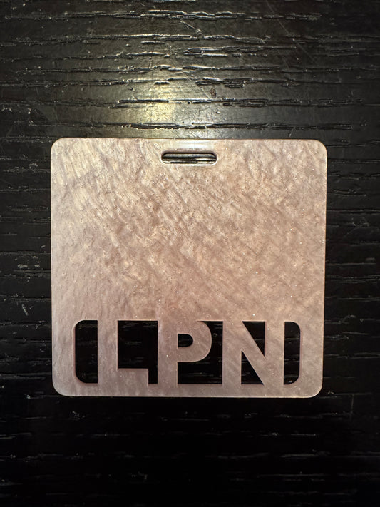 LPN light pink badge buddy