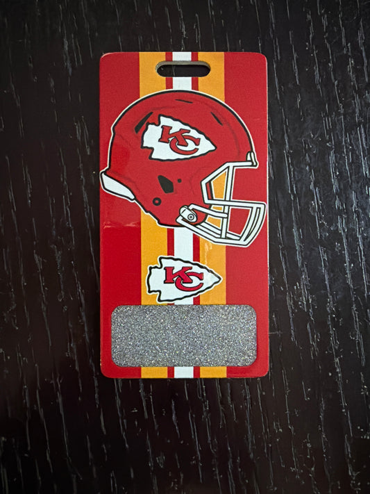 Chiefs vertical badge buddy