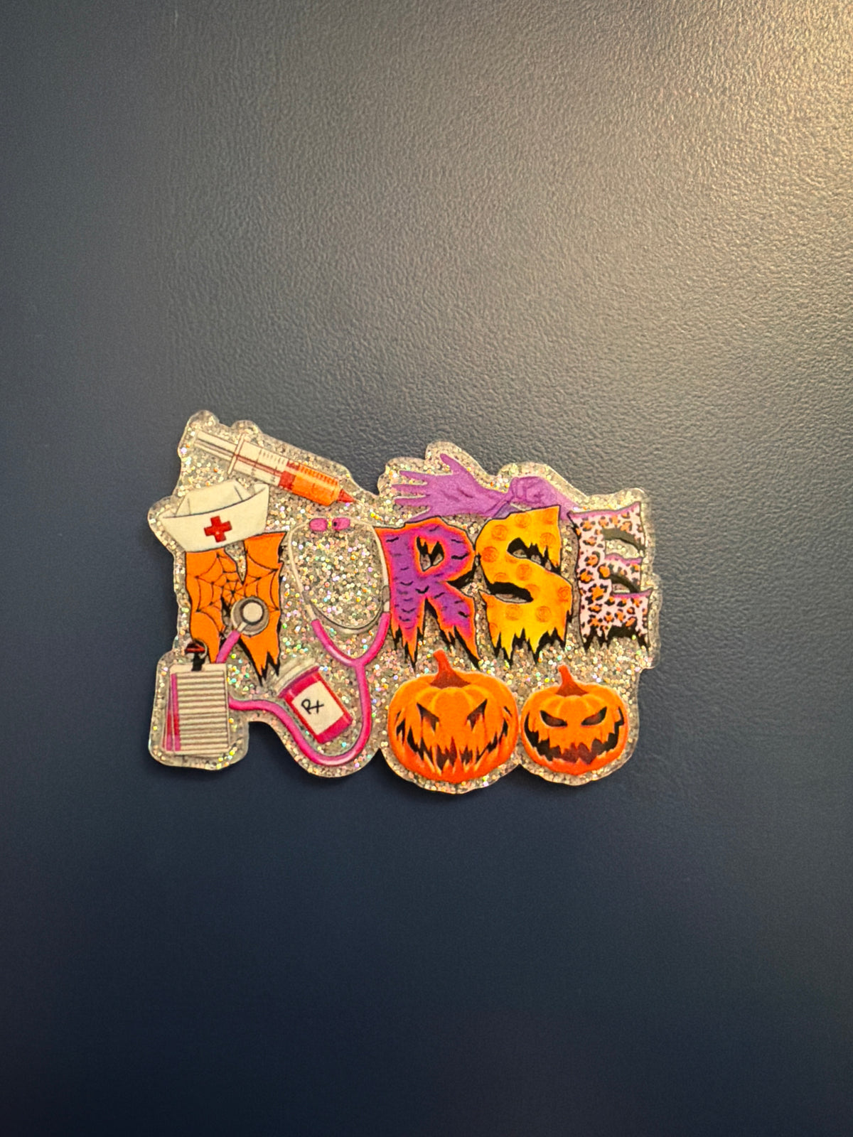 Halloween Nurse badge reel