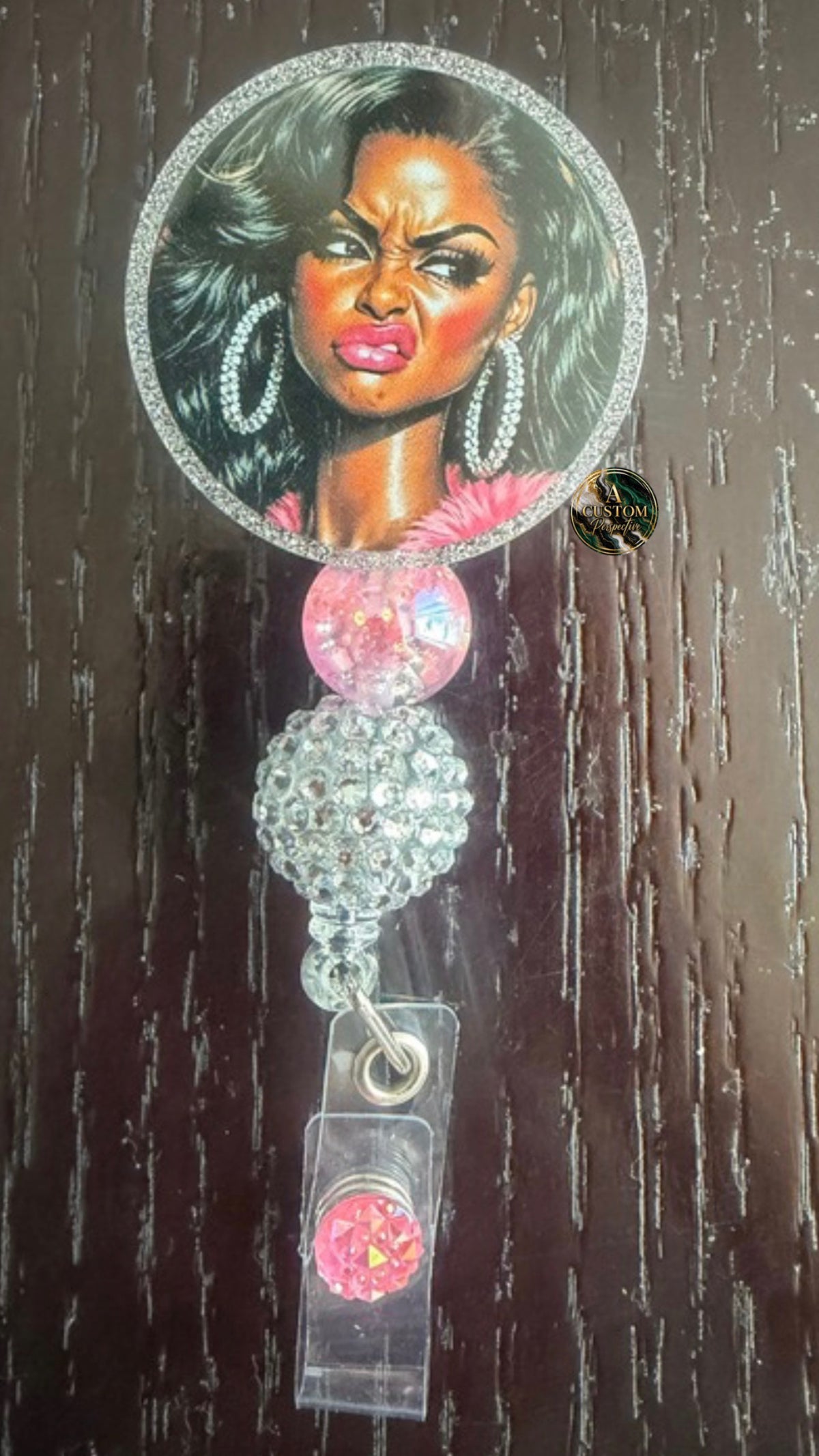 Barbie badge reel