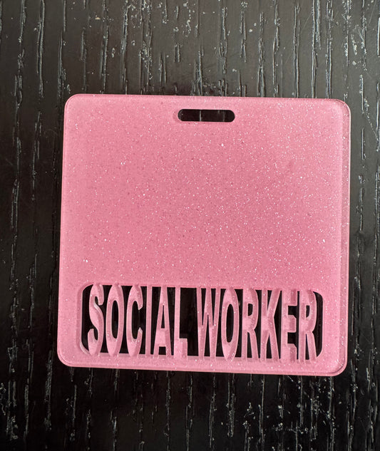 Social Worker badge buddy