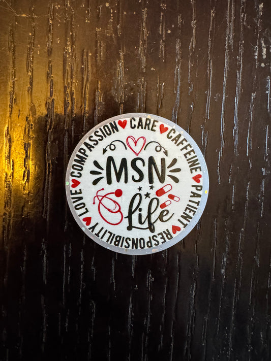 RN MSN life badge reel