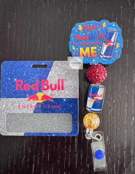 Red Bull badge reel & badge buddy
