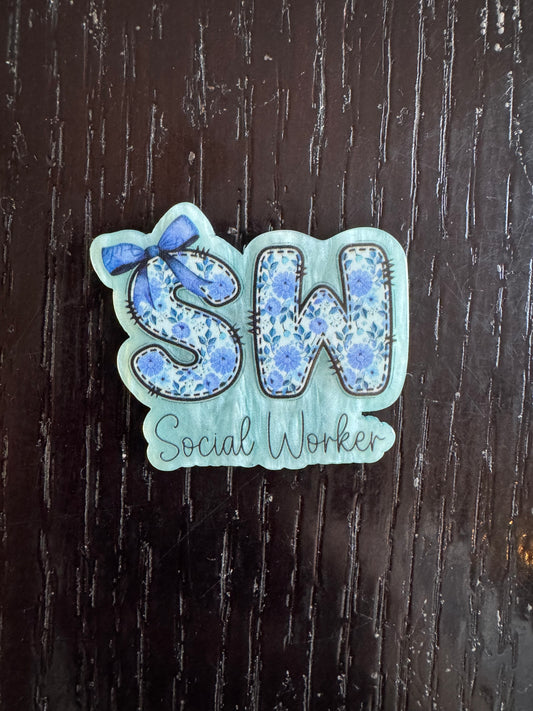 Social worker badge reel