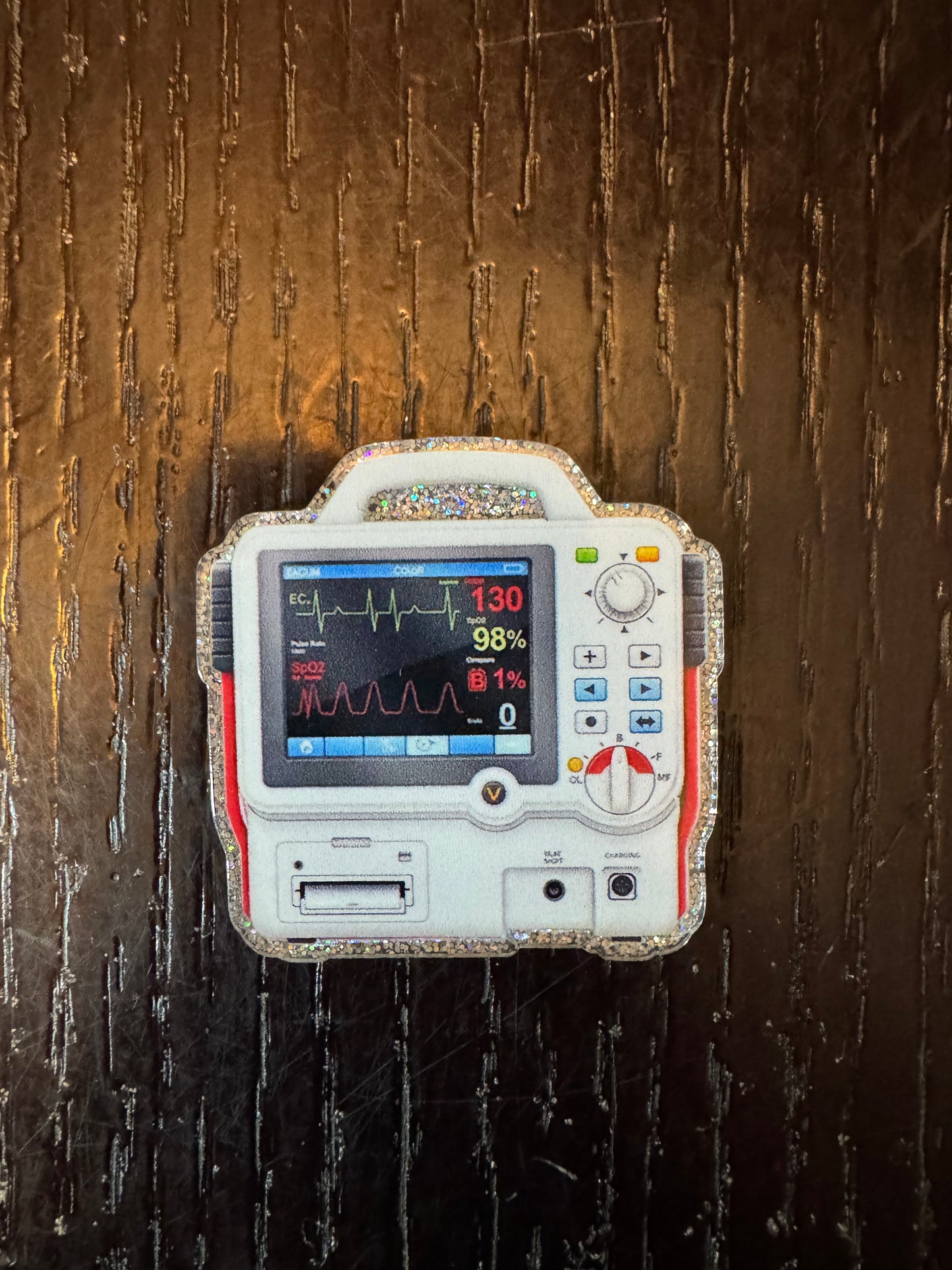Nursing monitor badge reel