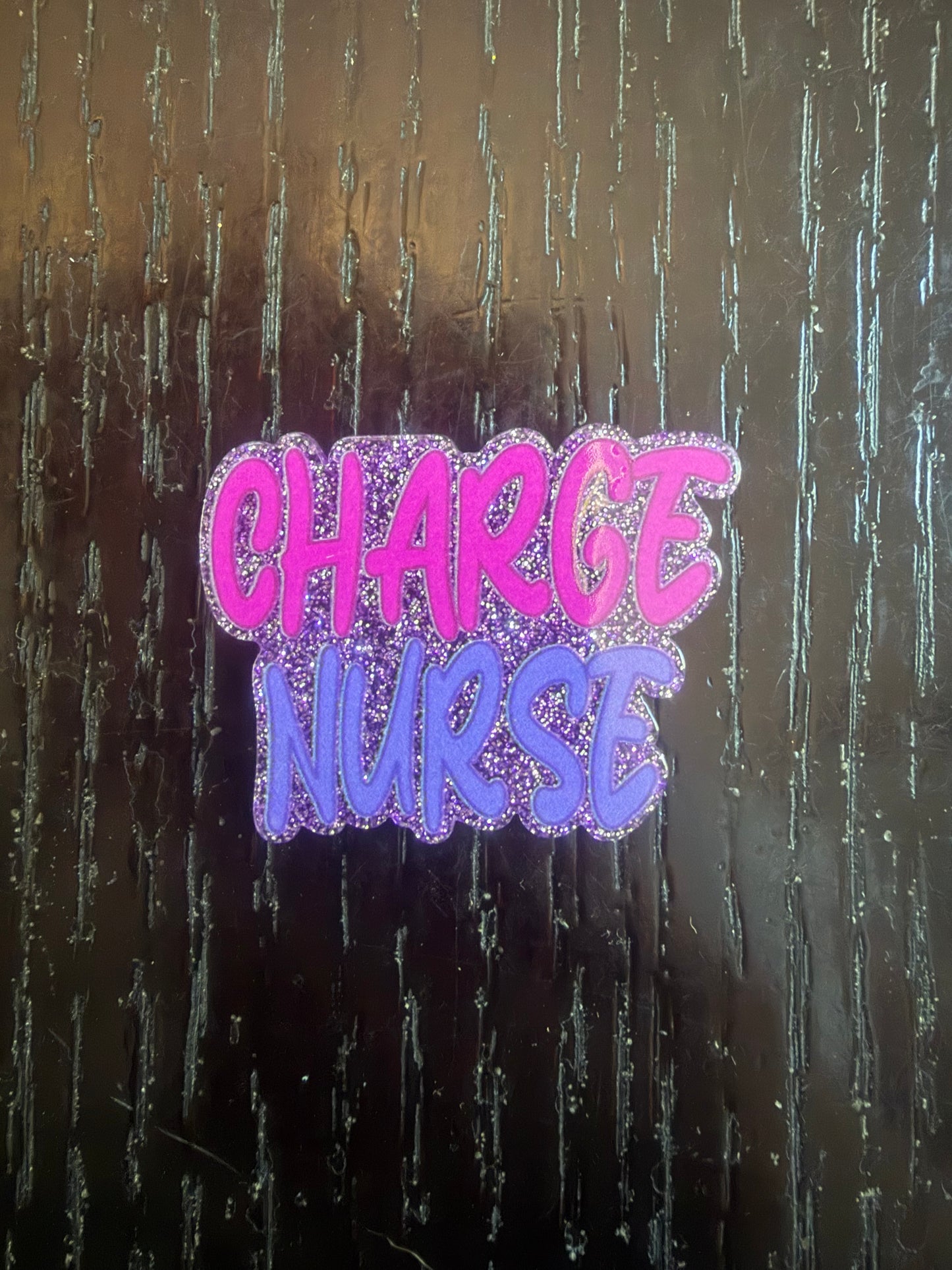 Charge Nurse badge reel