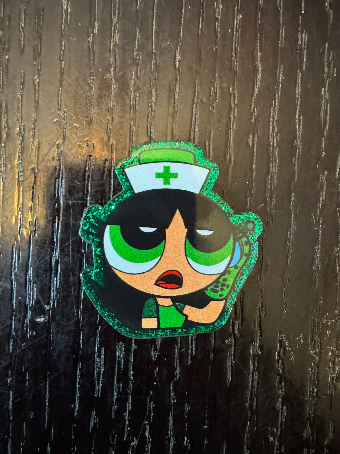 PPG Buttercup nurse badge reel