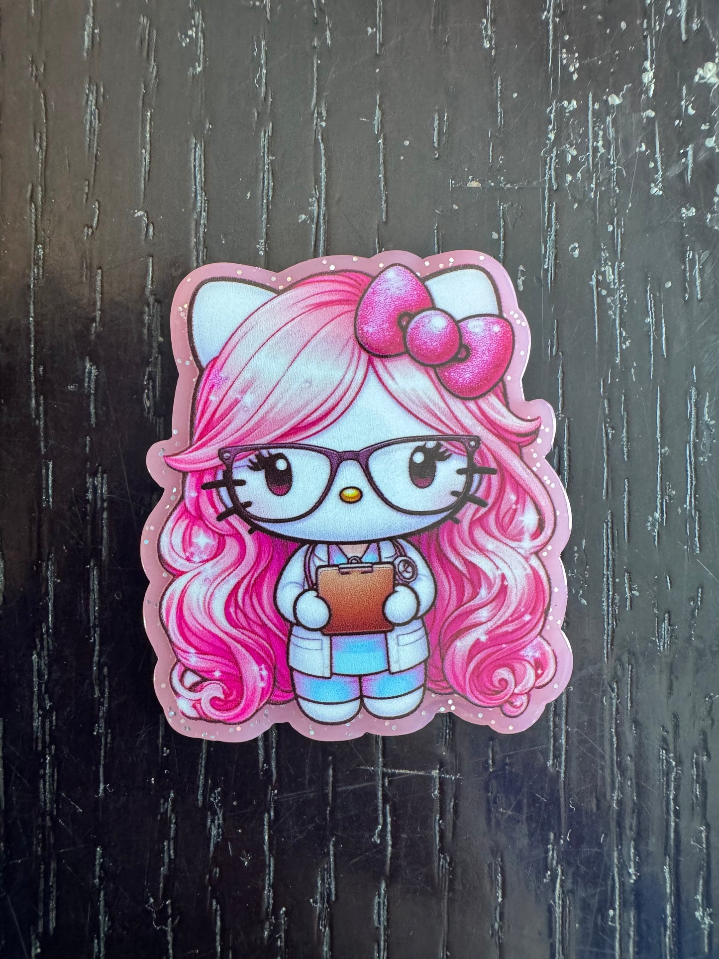 Hello Kitty Nurse badge reel