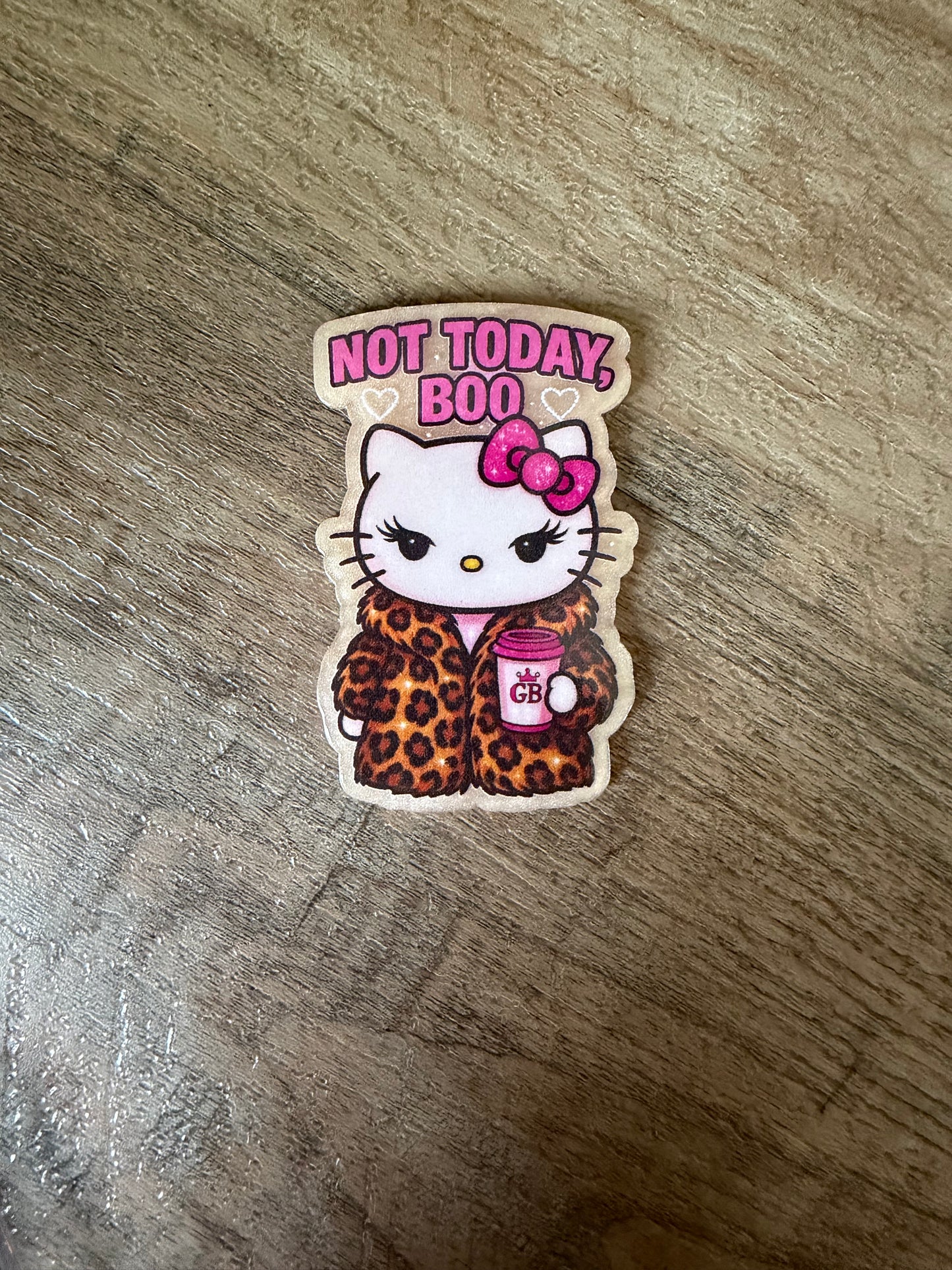 Hello Kitty not today boo badge reel