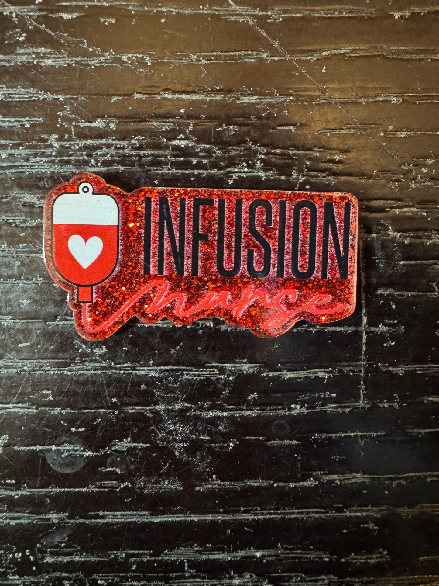 Infusion nurse badge reel