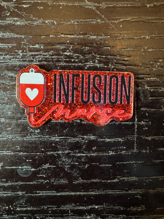 Infusion nurse badge reel