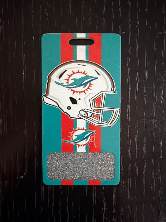 Dolphins vertical badge buddy