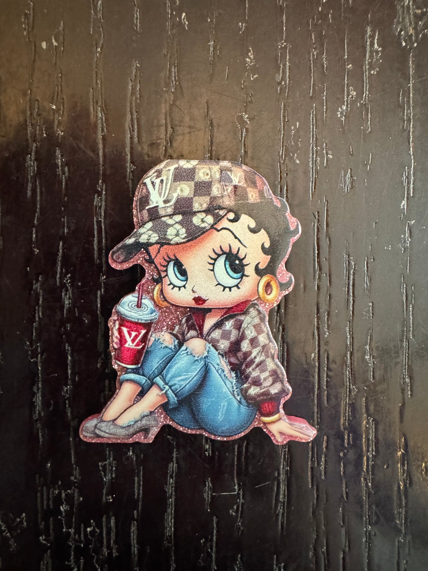Betty Boop LV badge reel