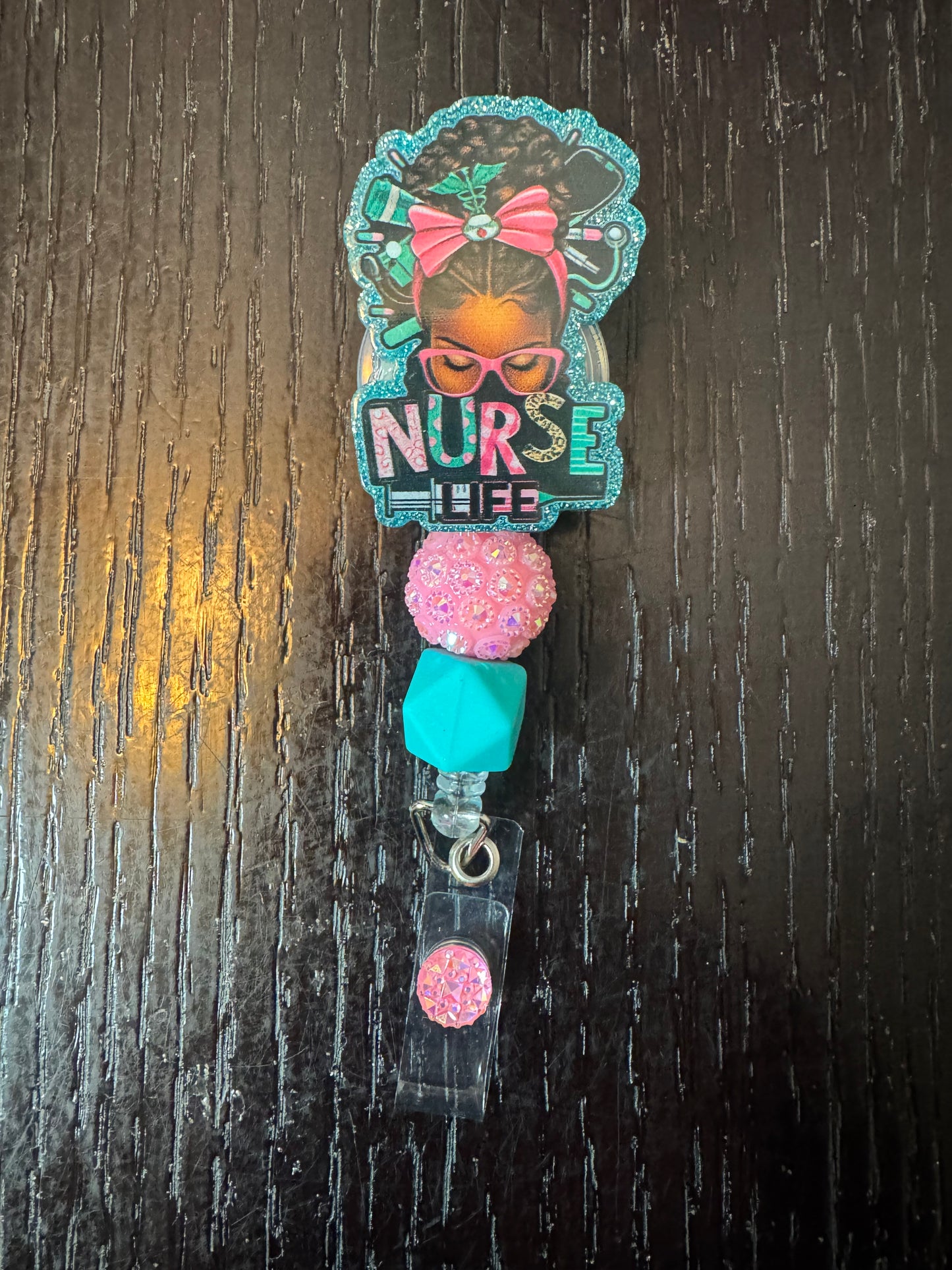 Nurse life badge reel