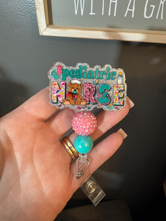 Pediatric nurse badge reels