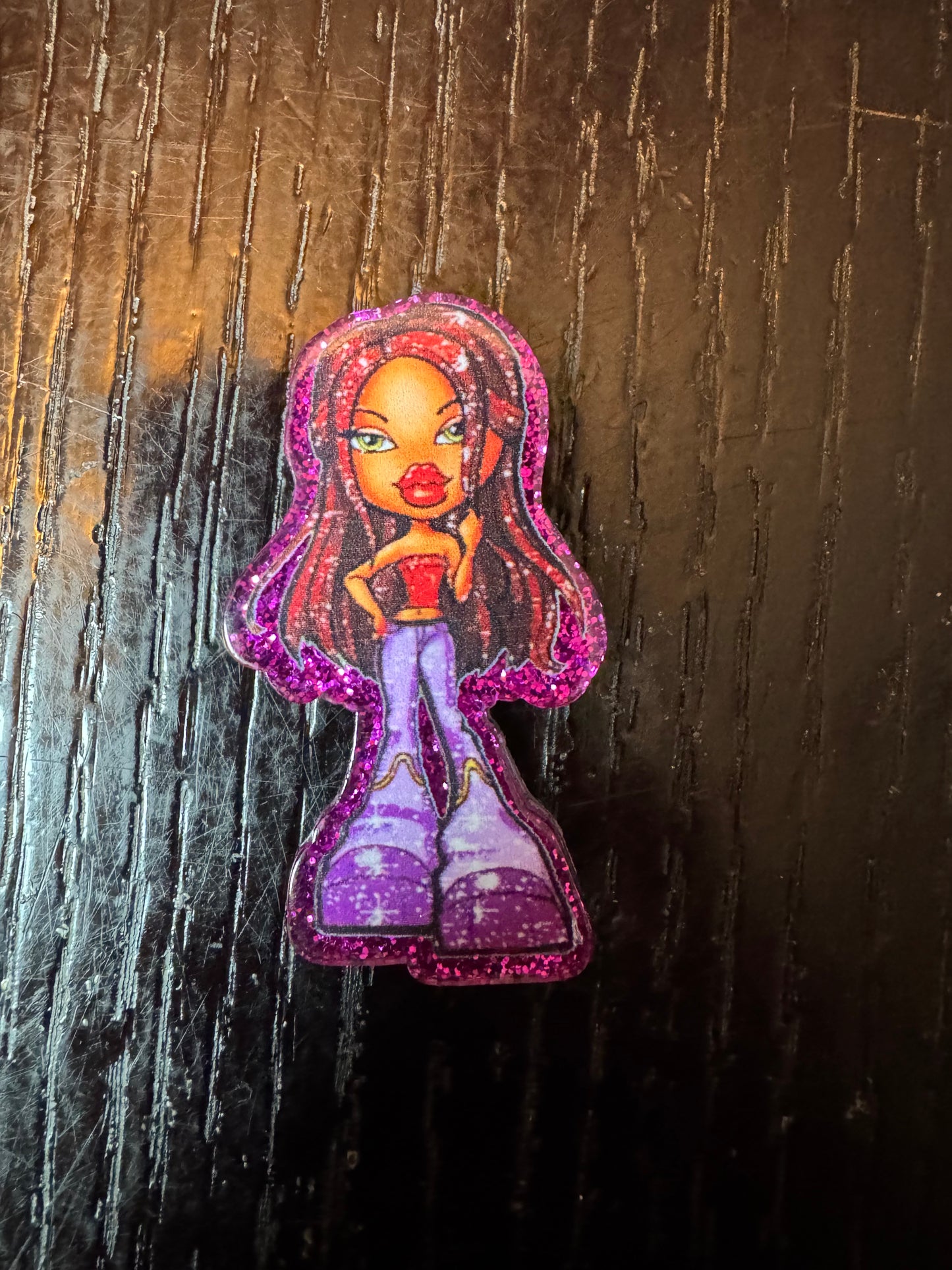 Bratz doll badge reel