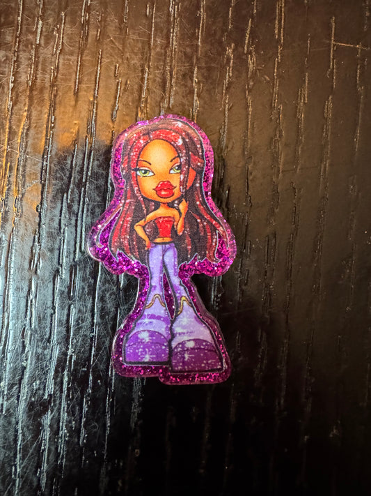 Bratz doll badge reel