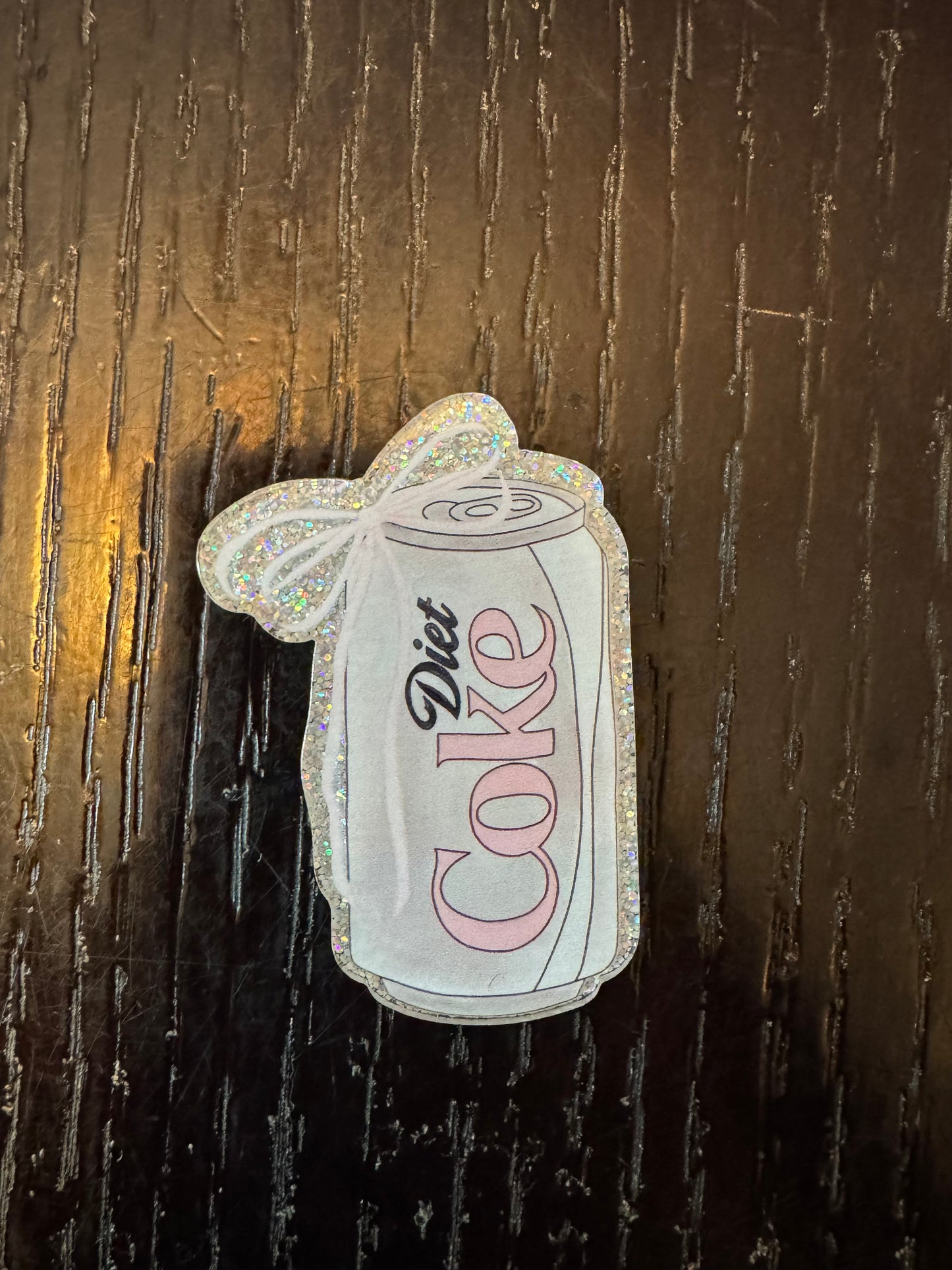 Diet Coke badge reel