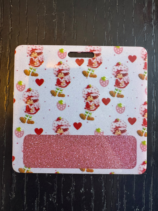 Strawberry Shortcake badge buddy