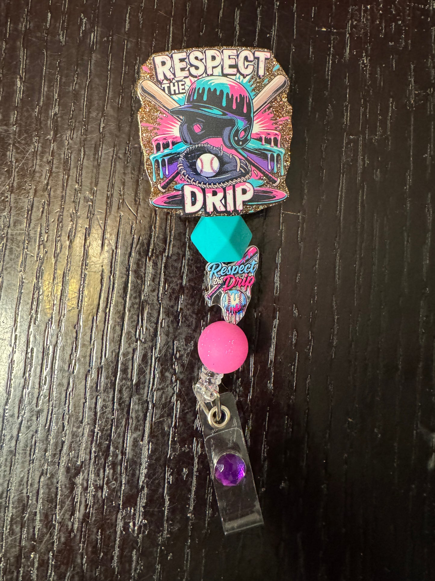 Respect the drip badge reel