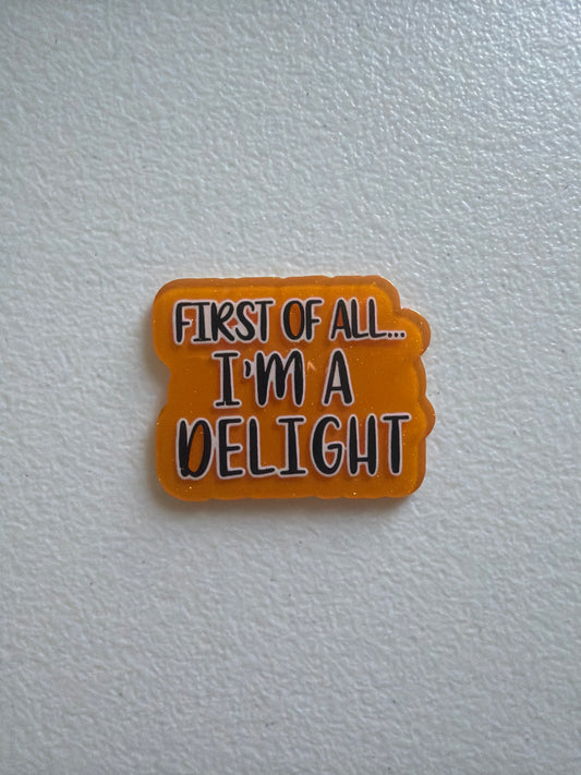 First of all I’m a delight badge reel