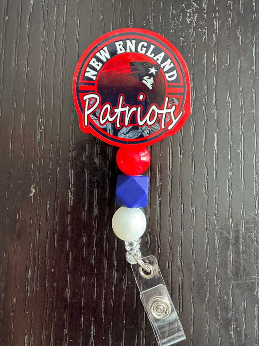 Patriots badge reel