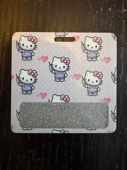 Hello Kitty badge buddy