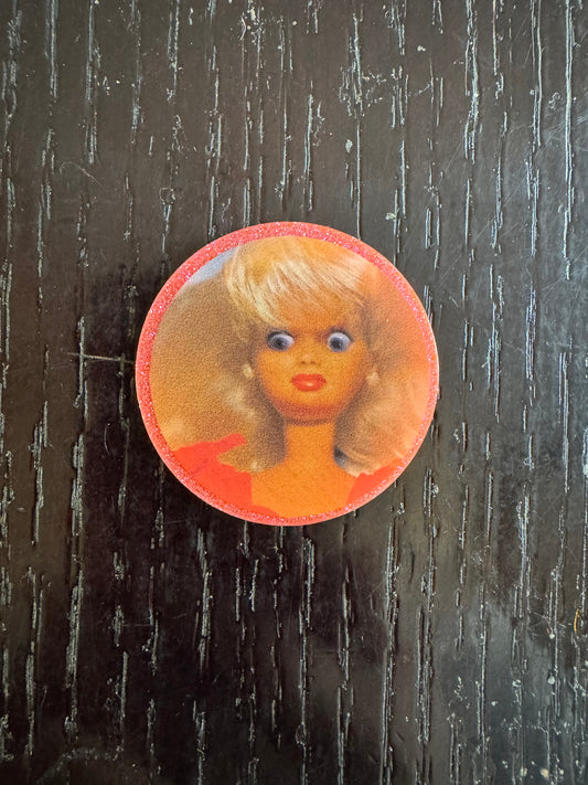 Barbie badge reel