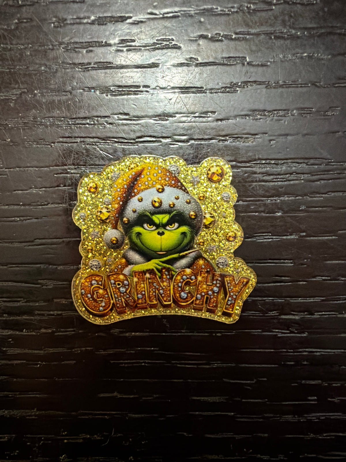 Christmas Grinch badge reel