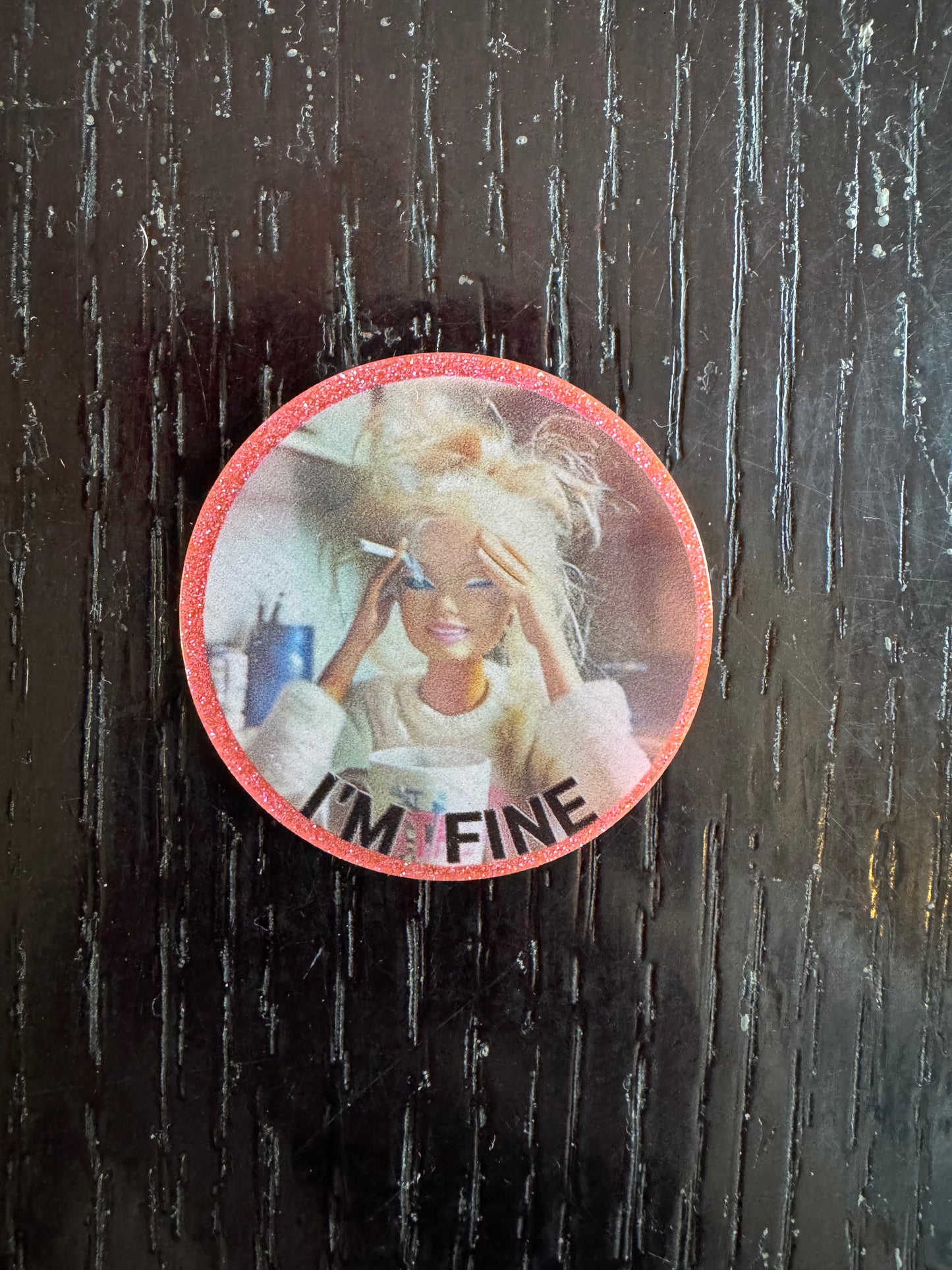 Barbie badge reel