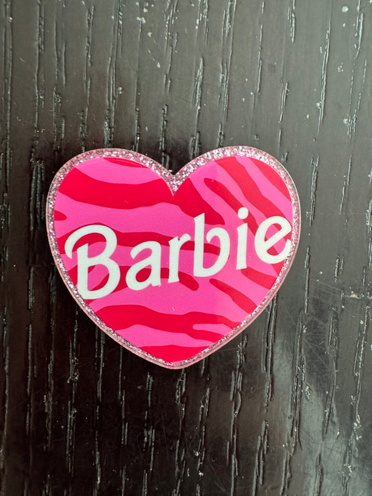 Barbie badge reel