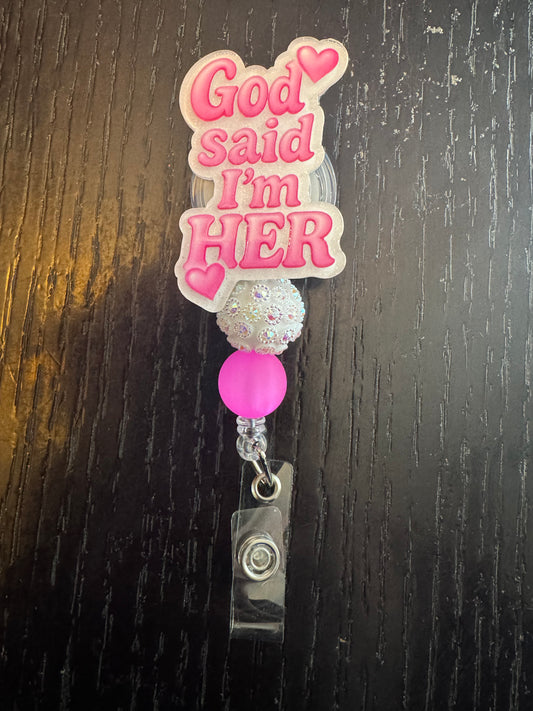 God said I’m her badge reel