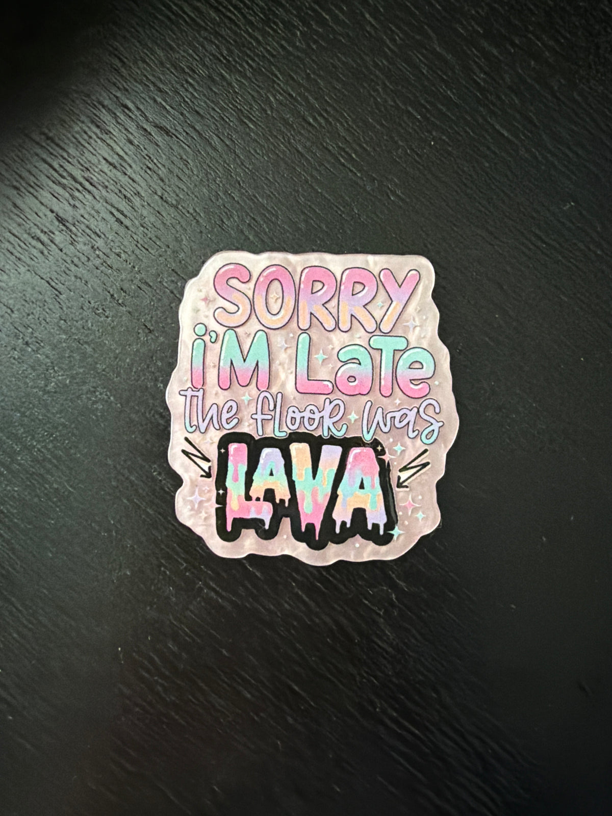 I’m sorry I’m late the floor is lava badge reel
