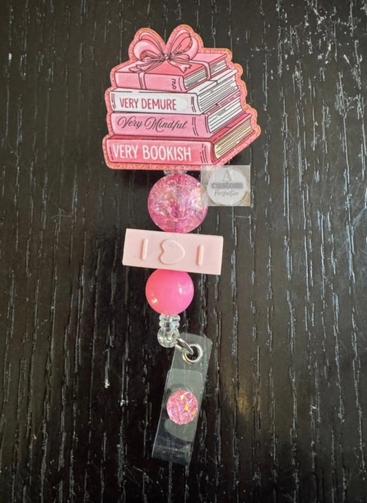 Books badge reel