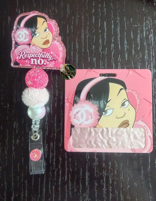 Respectfully no Chanel badge reel  & matching badge buddy