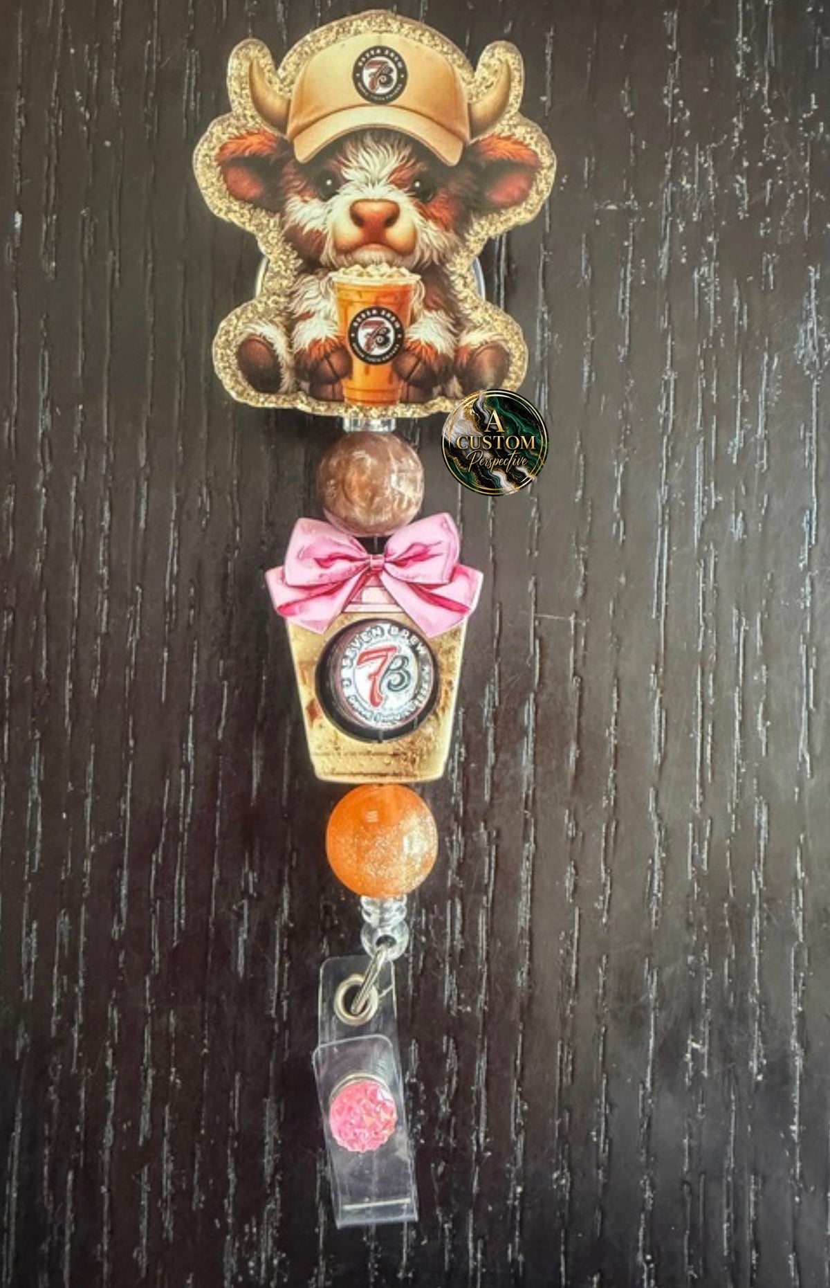 7 Brew badge reel