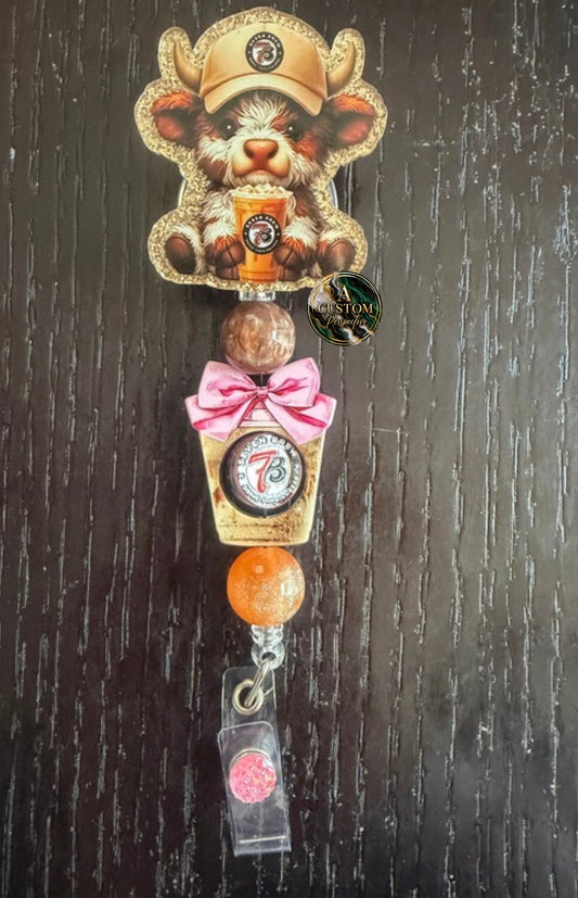 7 Brew badge reel
