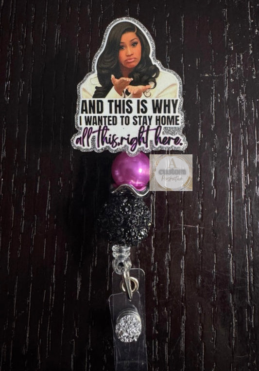 Cardi b badge reel