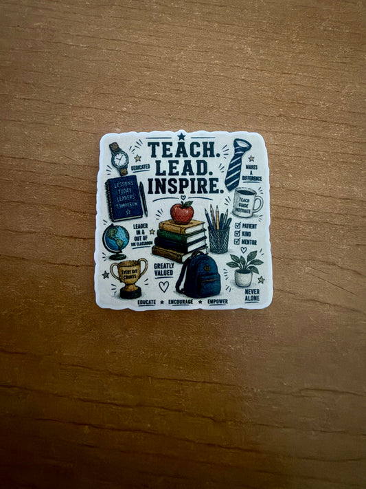 Teacher badge reel (no glitter)