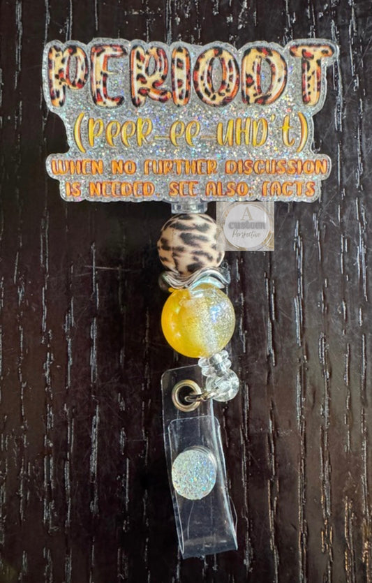 Periodt badge reel