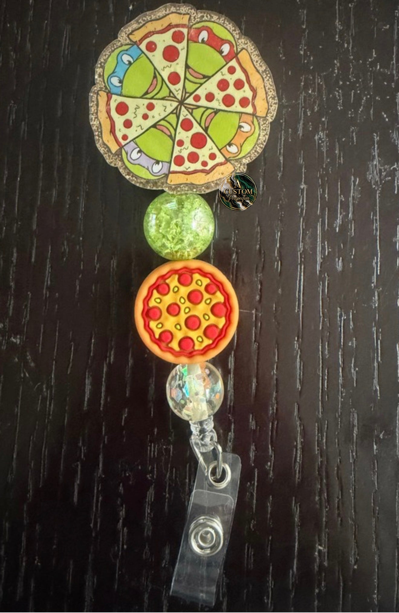 Ninja turtles badge reel