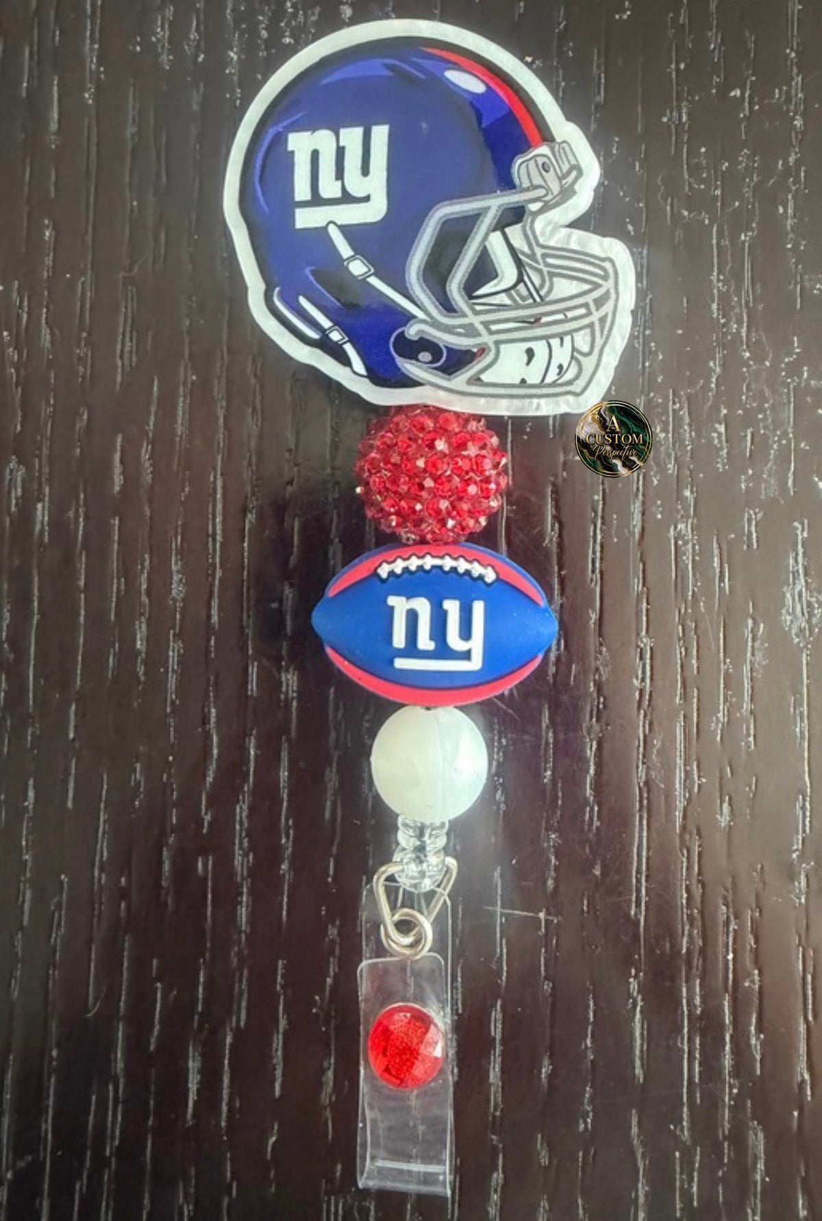 Giants badge reel (no glitter)