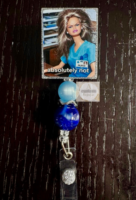 Barbie badge reel