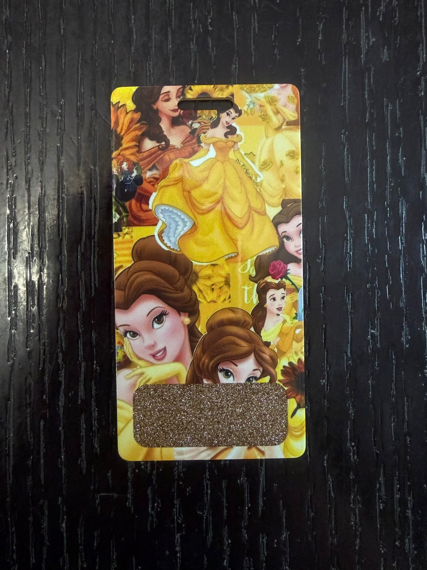 Princess Belle vertical badge buddy