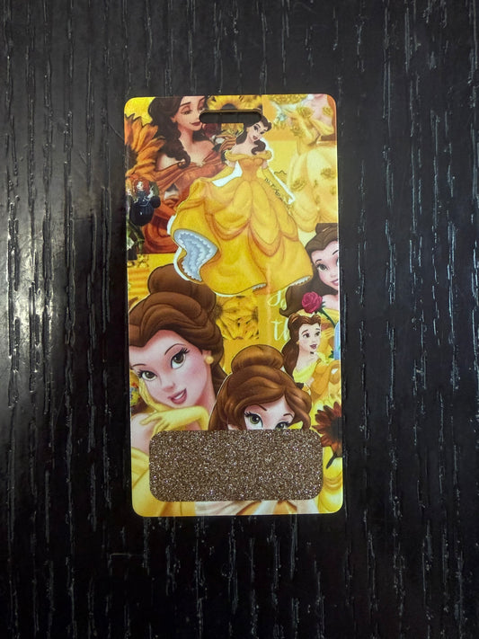 Princess Belle vertical badge buddy