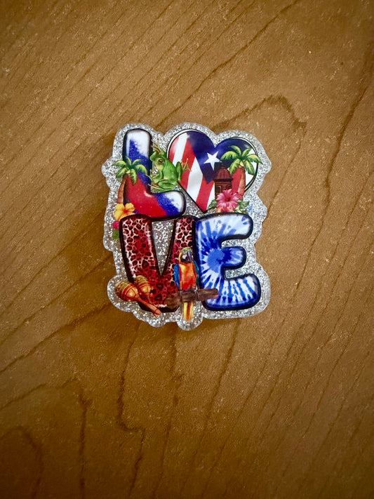 Puerto Rico badge reel