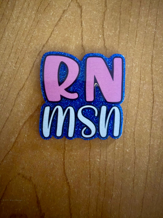 RN MSN badge reel